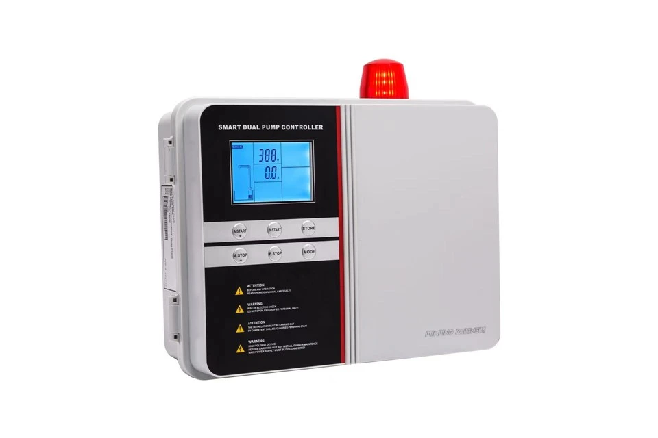 Painel de controle da bomba de depósito duplex